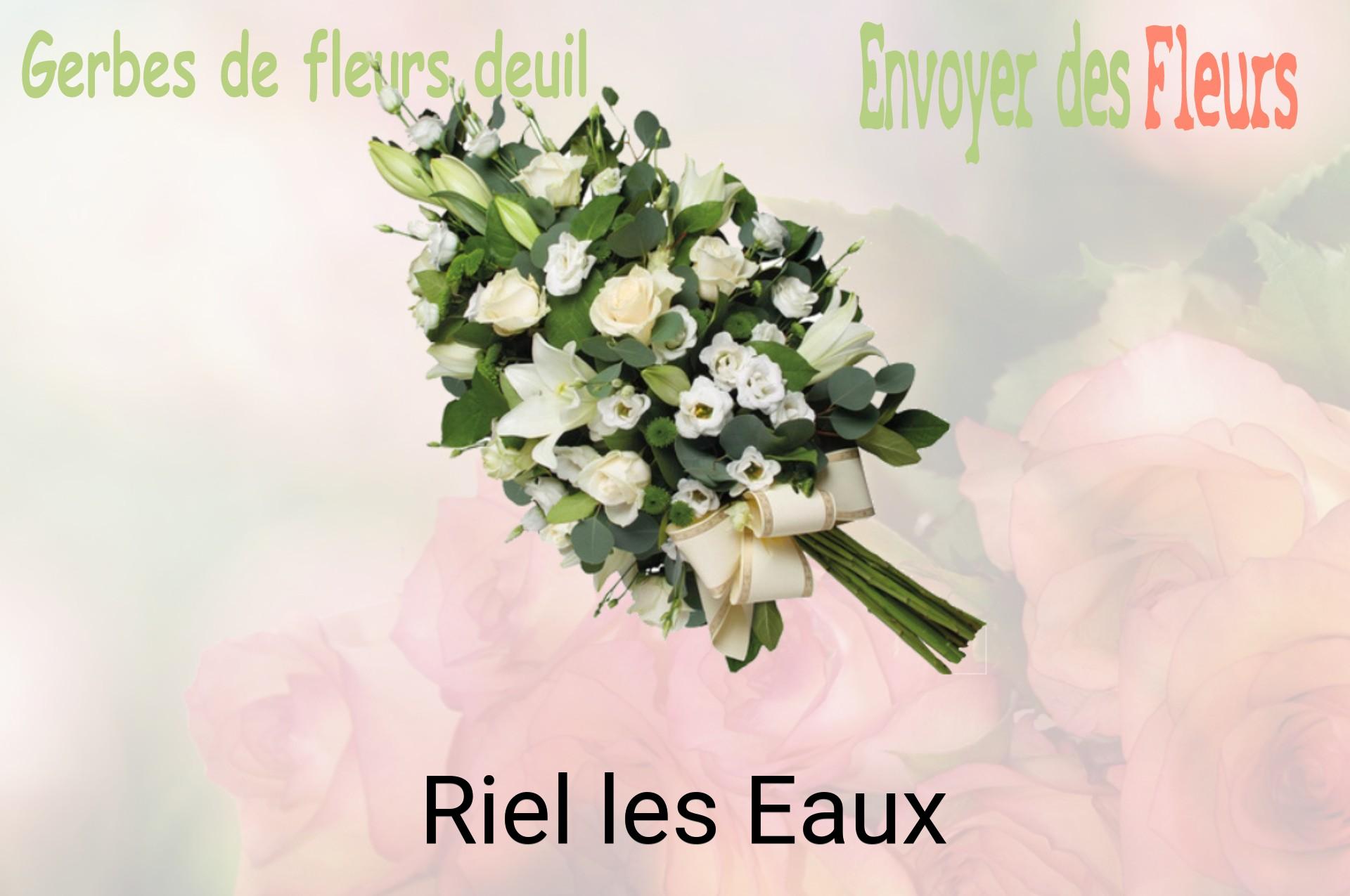 Gerbe de fleurs de deuil livrée à Riel-les-Eaux